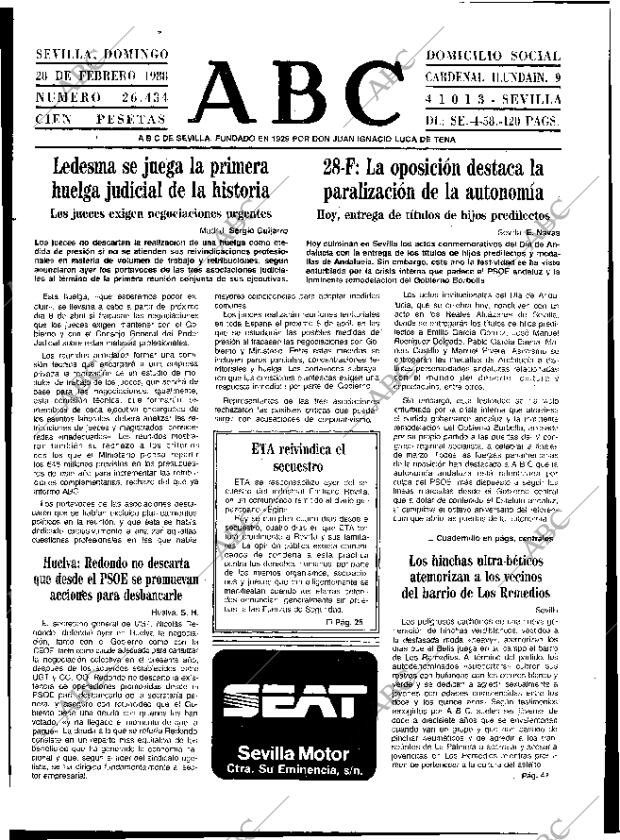 ABC SEVILLA 28-02-1988 página 17