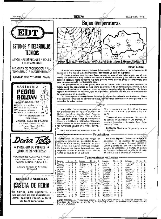 ABC SEVILLA 28-02-1988 página 56