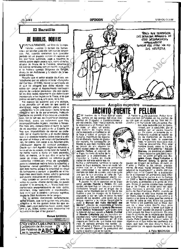 ABC SEVILLA 05-03-1988 página 22