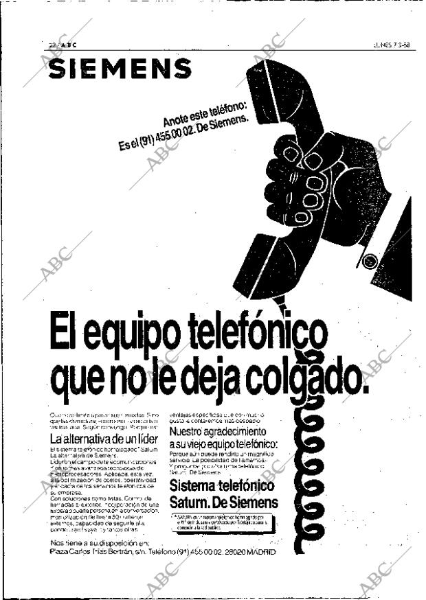 ABC MADRID 07-03-1988 página 22