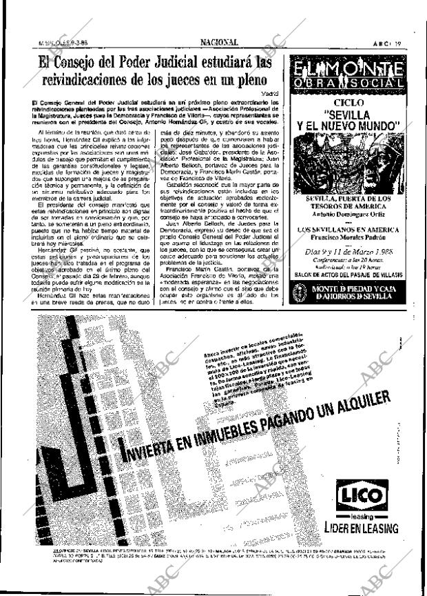 ABC SEVILLA 09-03-1988 página 19