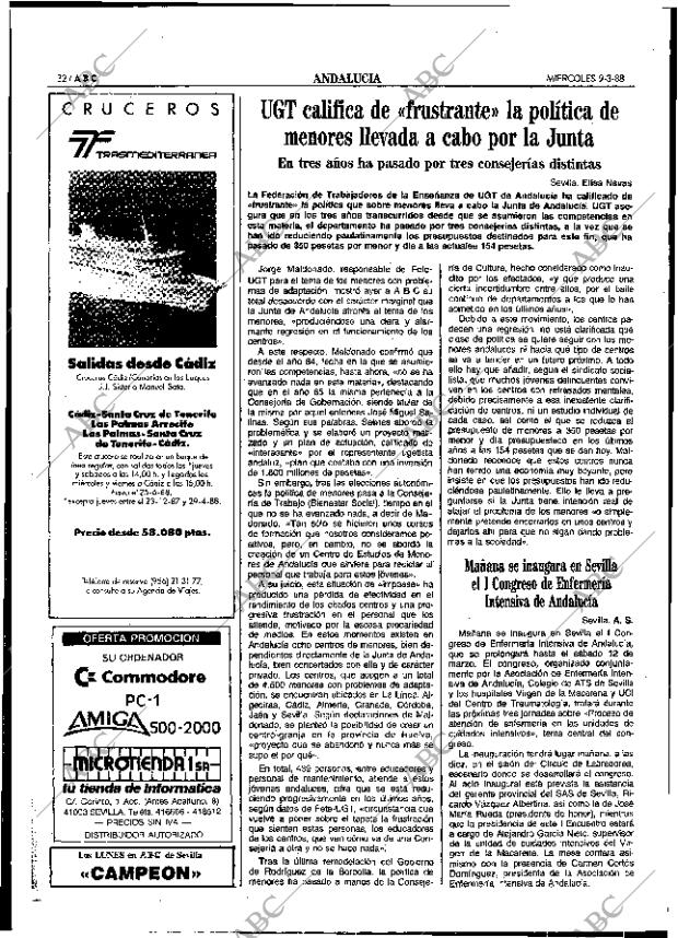 ABC SEVILLA 09-03-1988 página 32