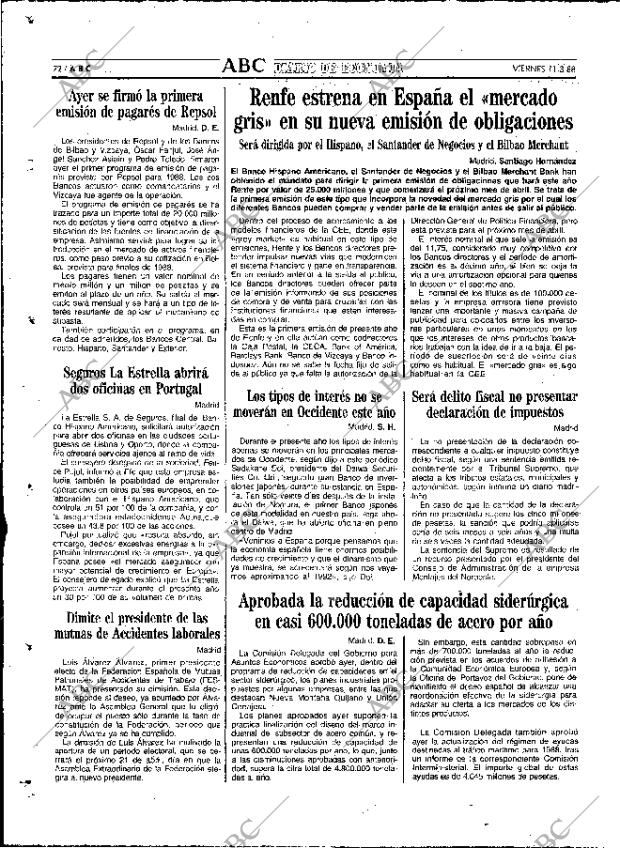 ABC MADRID 11-03-1988 página 72