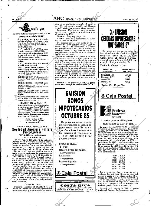 ABC MADRID 11-03-1988 página 74