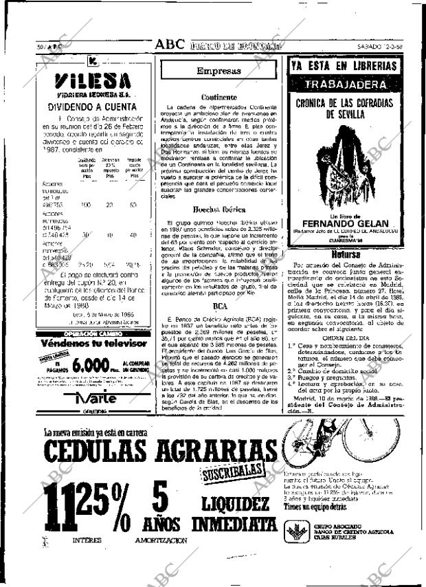 ABC SEVILLA 12-03-1988 página 58