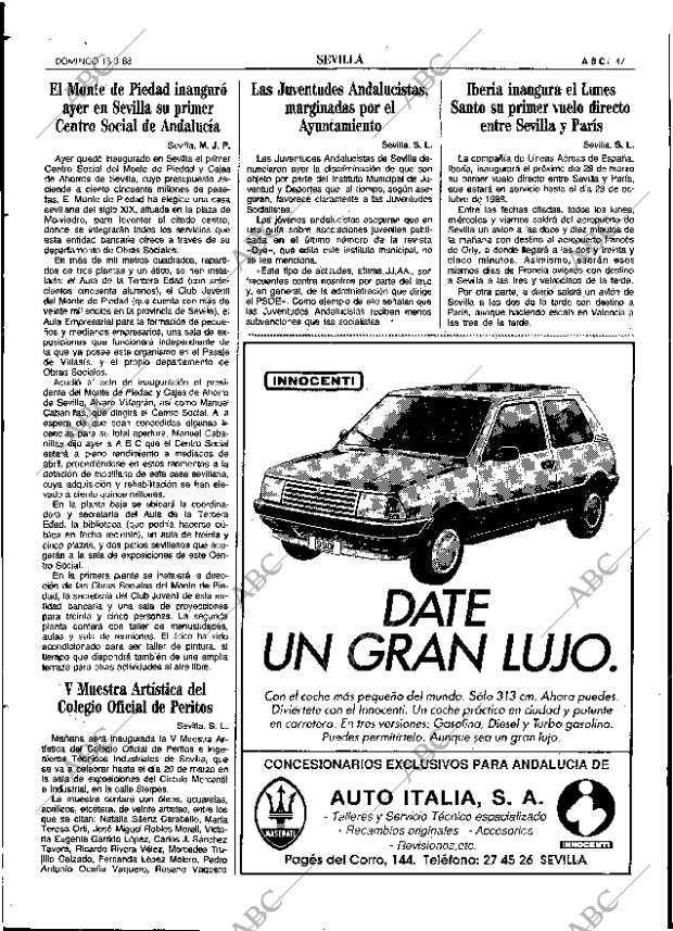 ABC SEVILLA 13-03-1988 página 47