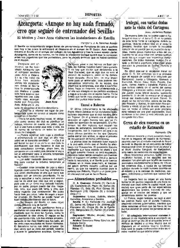ABC SEVILLA 13-03-1988 página 85