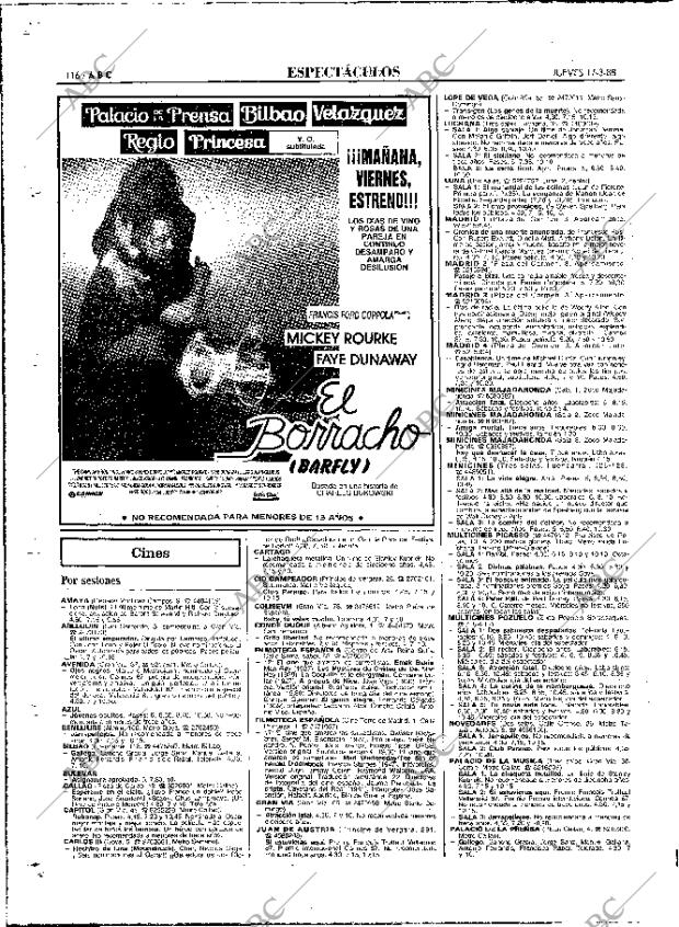 ABC MADRID 17-03-1988 página 116