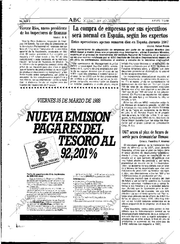 ABC MADRID 17-03-1988 página 94
