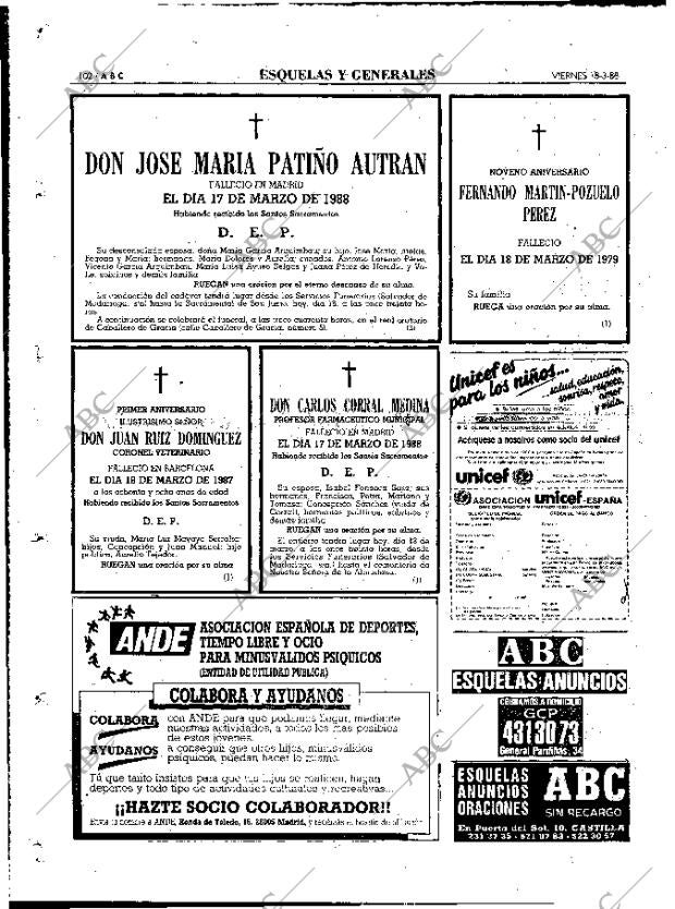 ABC MADRID 18-03-1988 página 102