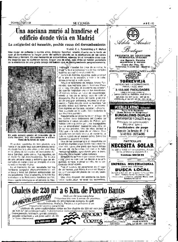 ABC MADRID 20-03-1988 página 83