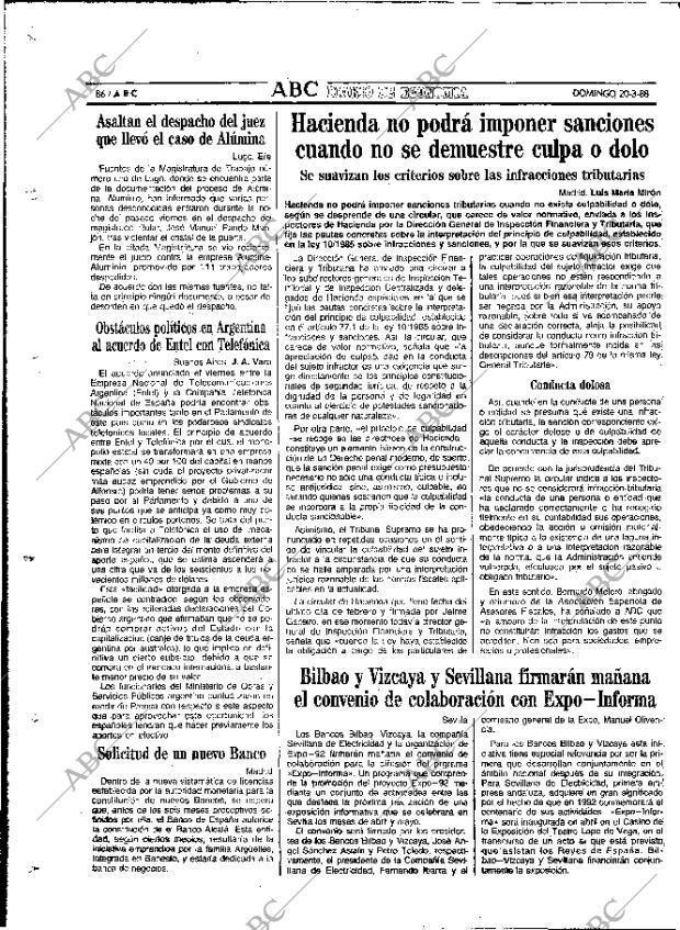 ABC MADRID 20-03-1988 página 86