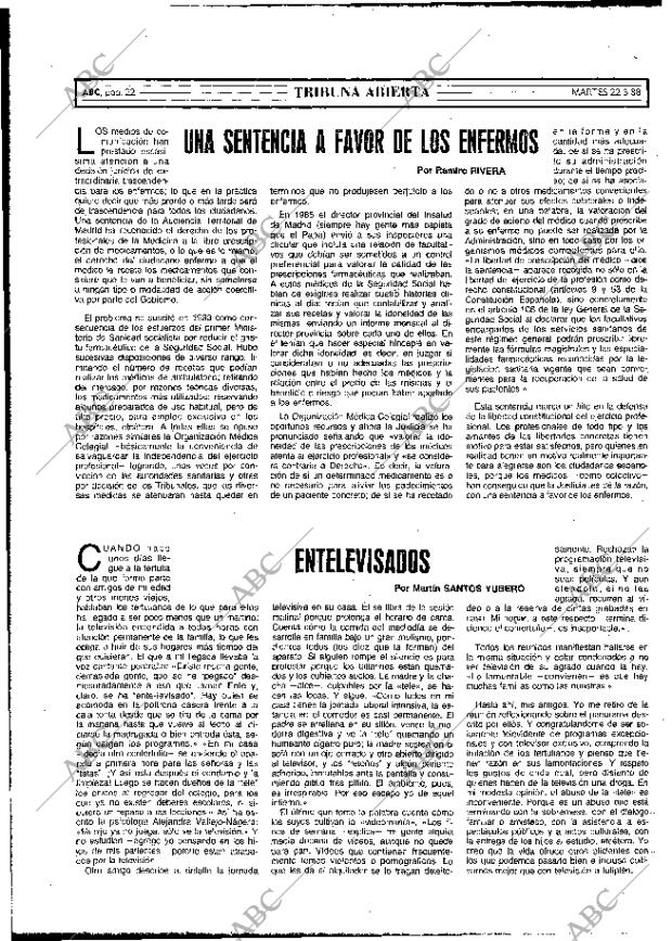 ABC MADRID 22-03-1988 página 22