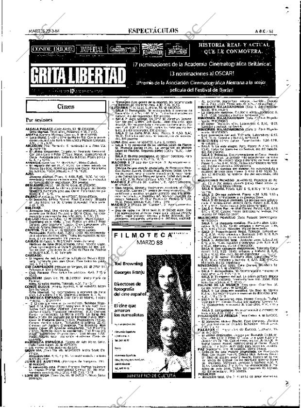 ABC MADRID 22-03-1988 página 83