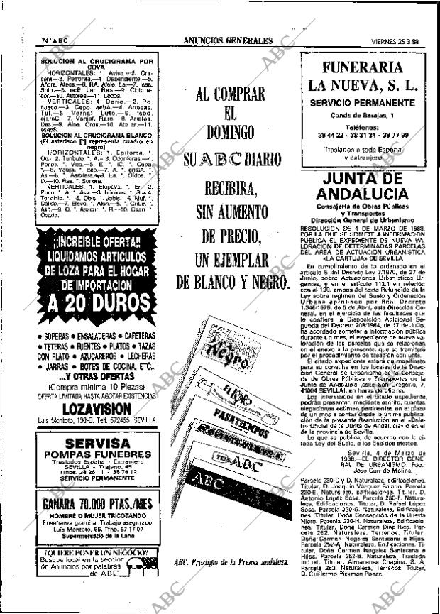 ABC SEVILLA 25-03-1988 página 74