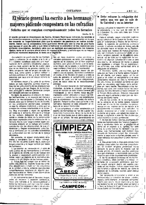 ABC SEVILLA 27-03-1988 página 61