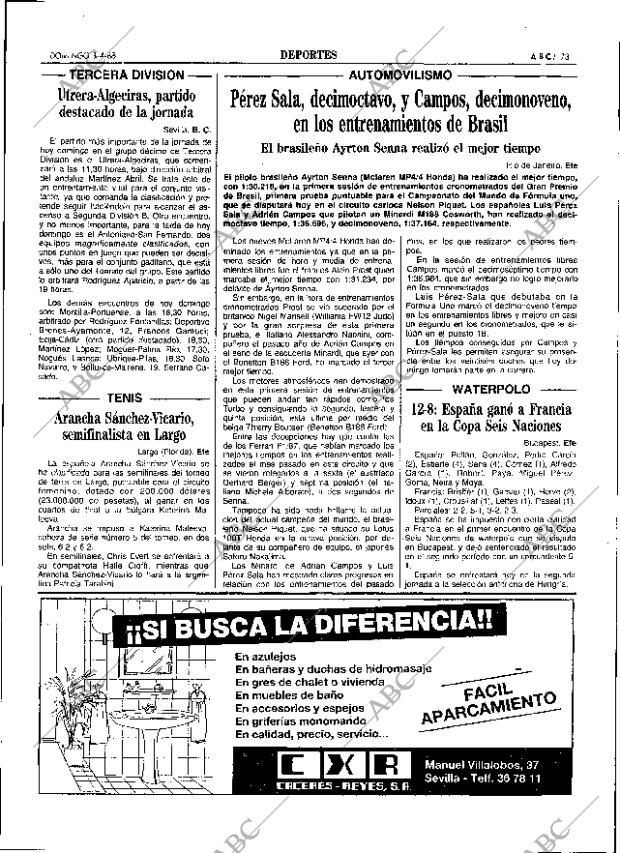 ABC SEVILLA 03-04-1988 página 73