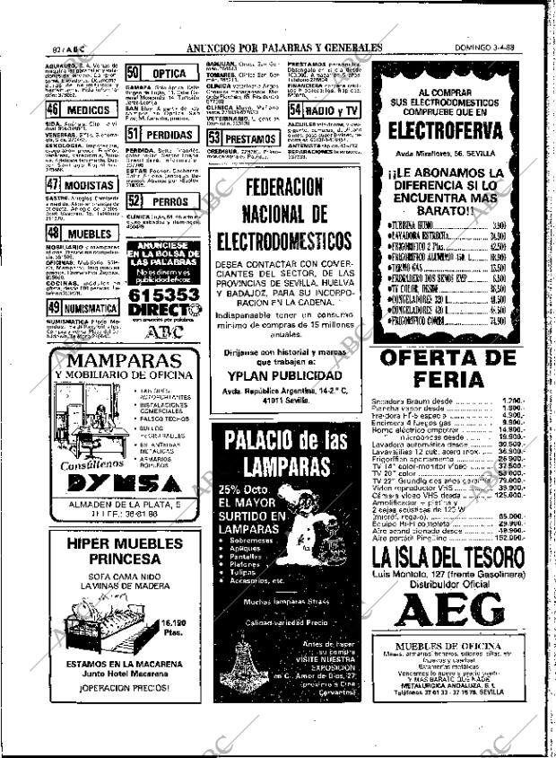 ABC SEVILLA 03-04-1988 página 82