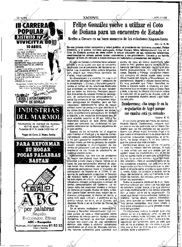 ABC SEVILLA 04-04-1988 página 22