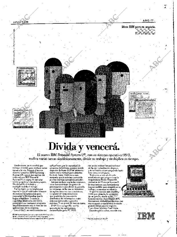 ABC MADRID 07-04-1988 página 77