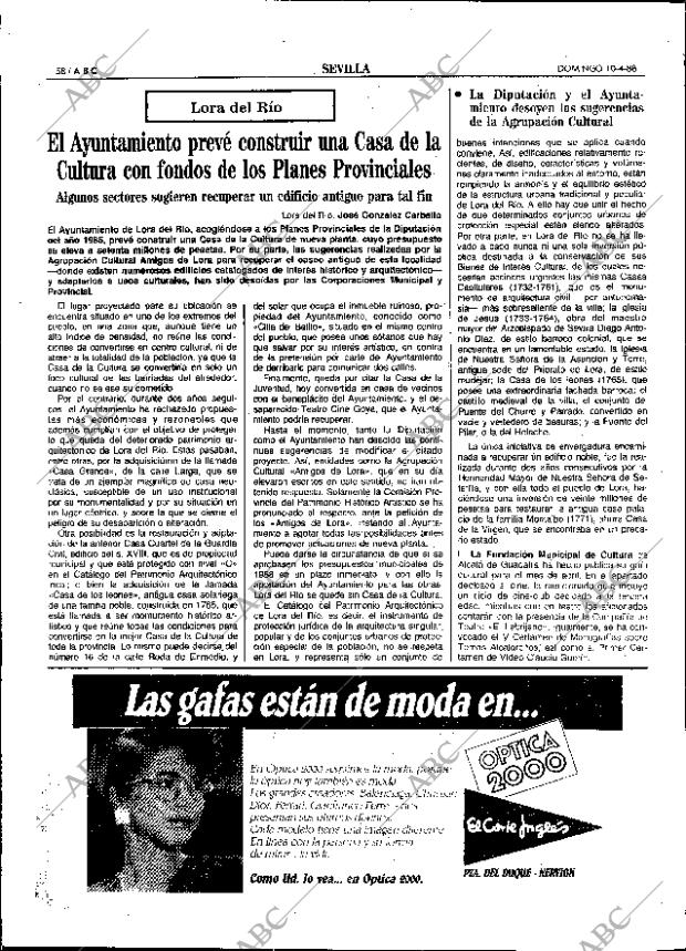 ABC SEVILLA 10-04-1988 página 58