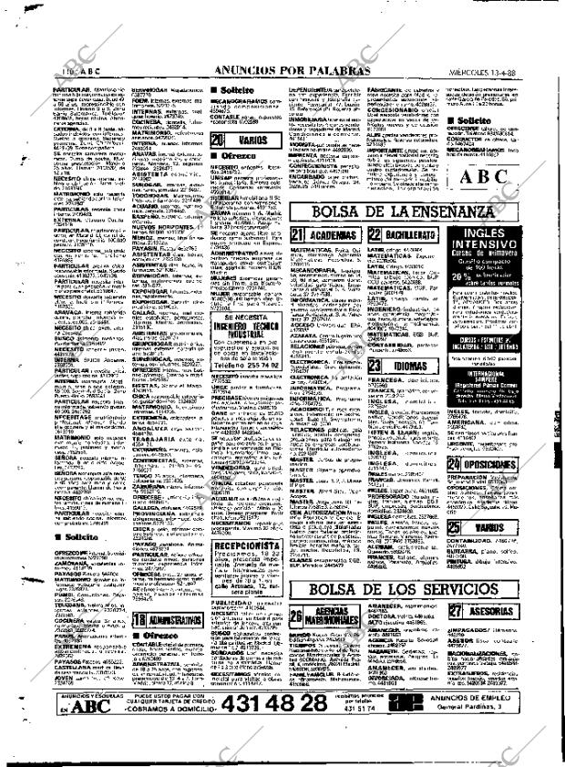 ABC MADRID 13-04-1988 página 110