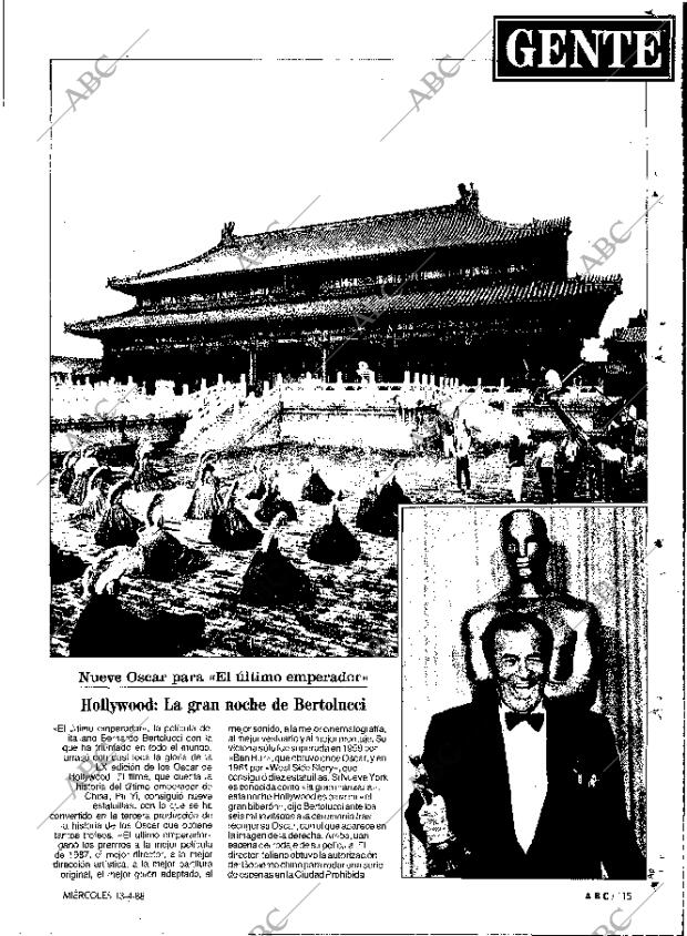ABC MADRID 13-04-1988 página 115