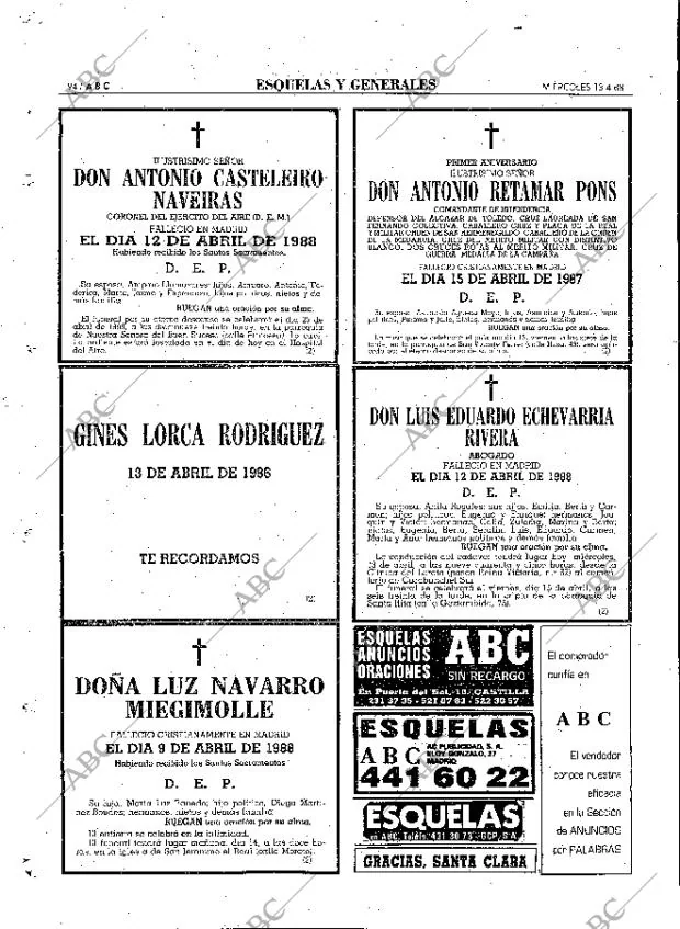 ABC MADRID 13-04-1988 página 94