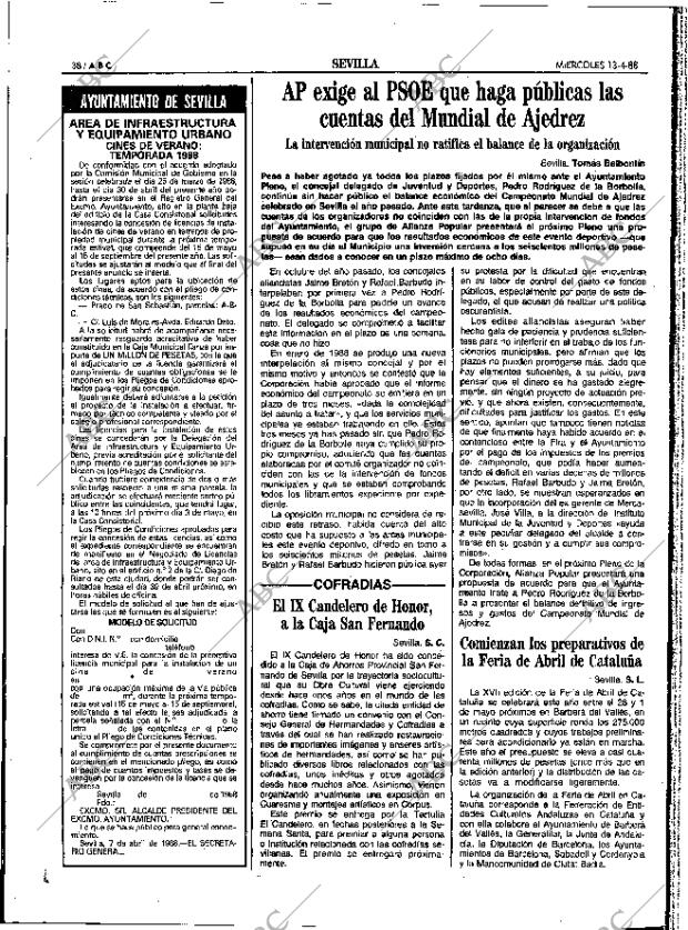 ABC SEVILLA 13-04-1988 página 38