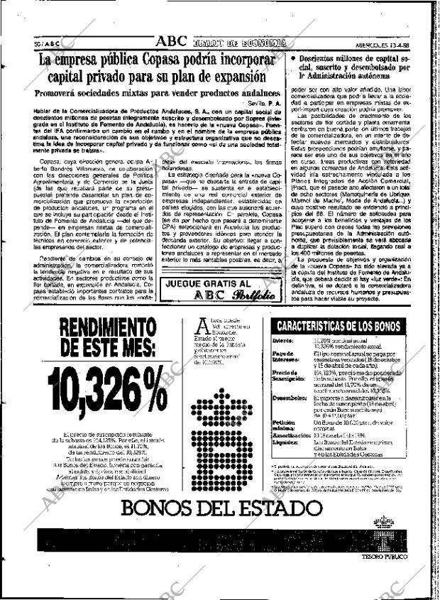 ABC SEVILLA 13-04-1988 página 50