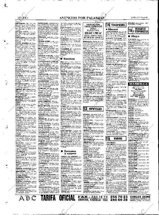 ABC MADRID 16-04-1988 página 100