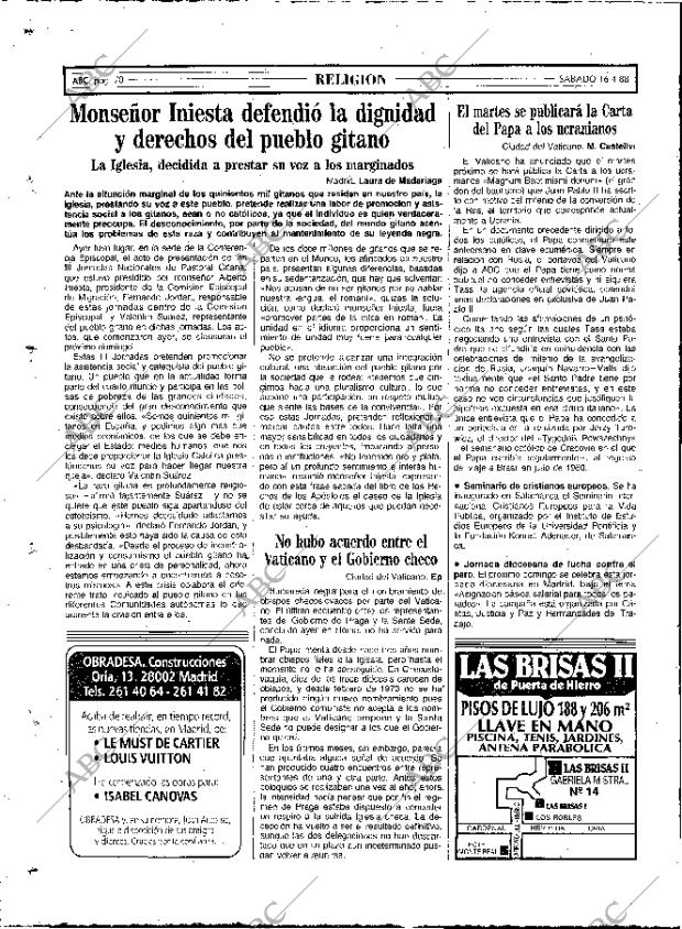 ABC MADRID 16-04-1988 página 70