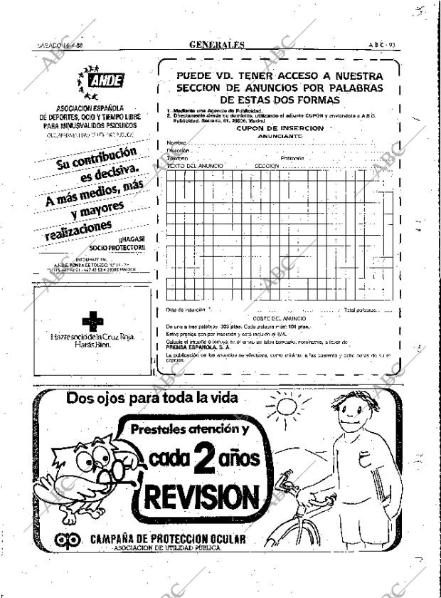 ABC MADRID 16-04-1988 página 93
