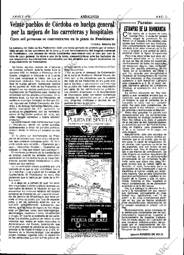 ABC SEVILLA 21-04-1988 página 27