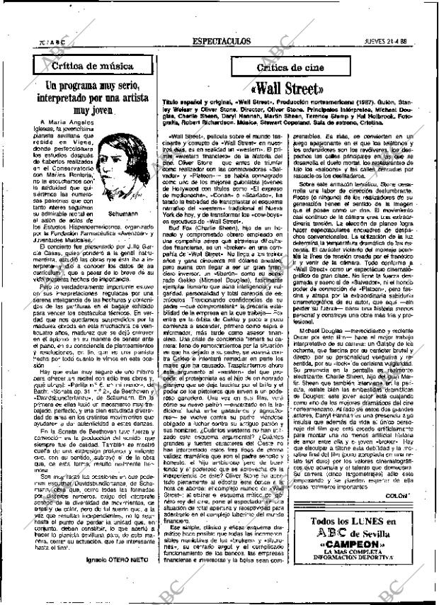 ABC SEVILLA 21-04-1988 página 70