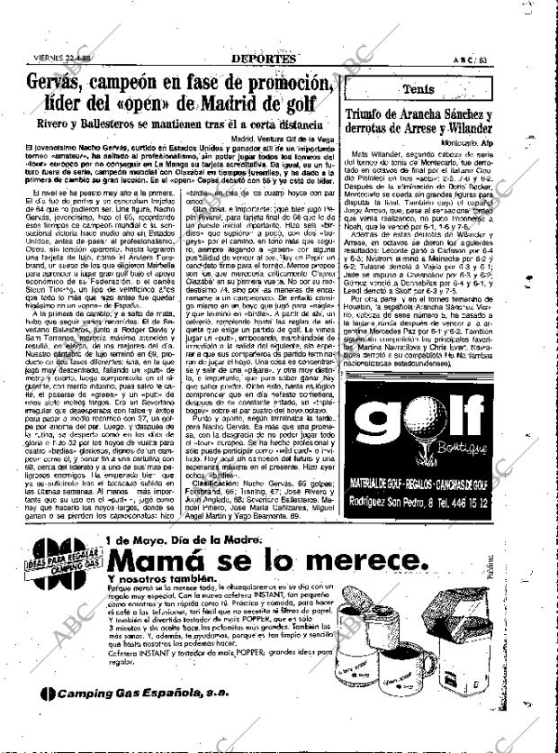 ABC MADRID 22-04-1988 página 83