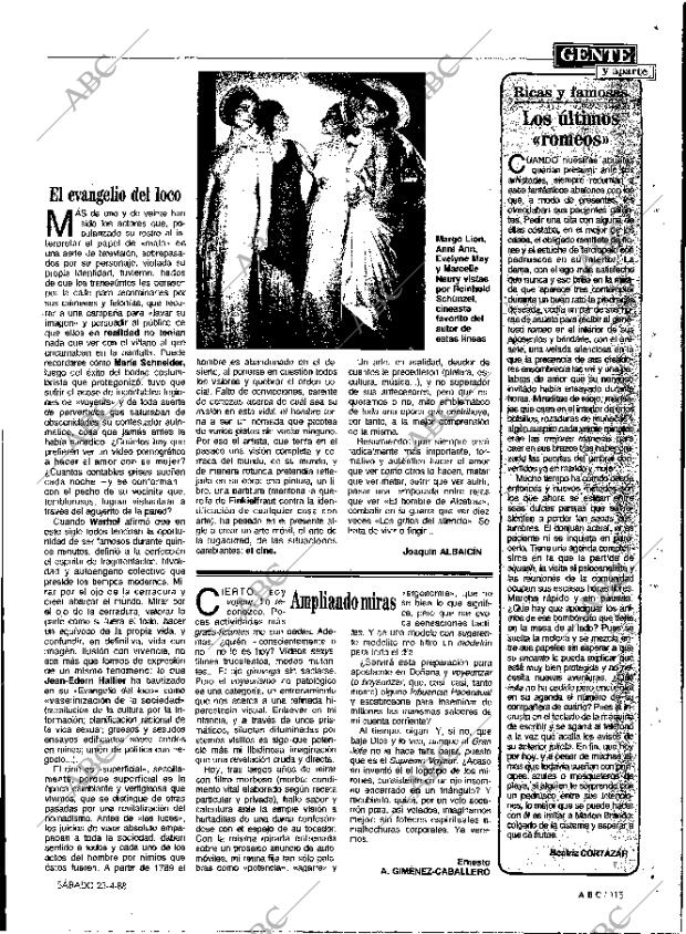 ABC MADRID 23-04-1988 página 115