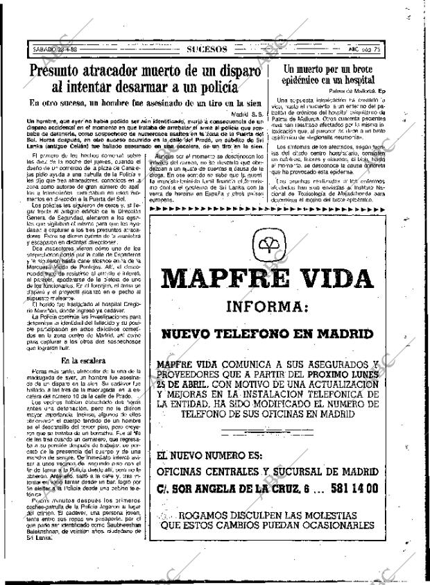 ABC MADRID 23-04-1988 página 75