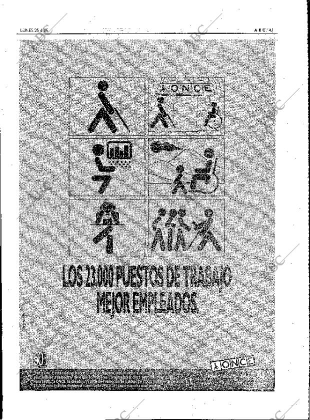 ABC MADRID 25-04-1988 página 43