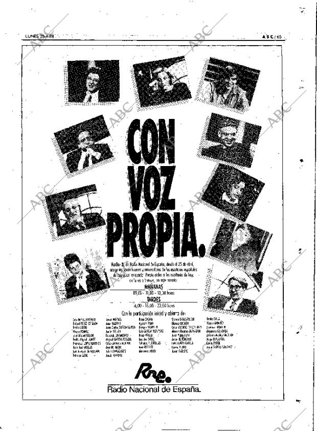 ABC MADRID 25-04-1988 página 65