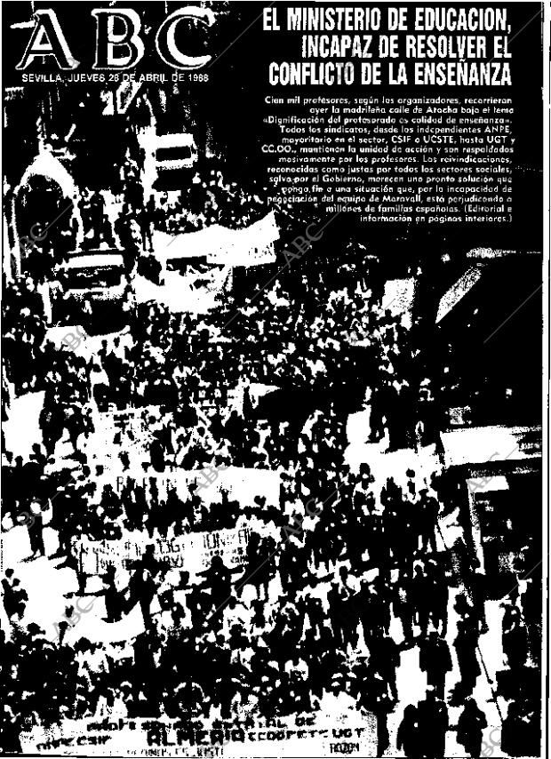 ABC SEVILLA 28-04-1988 página 1