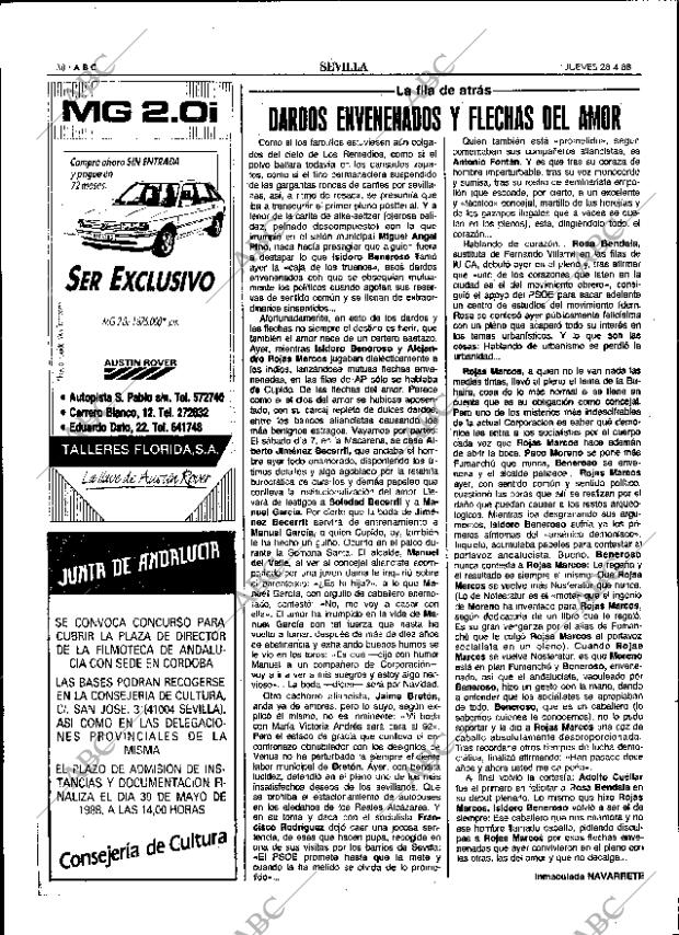 ABC SEVILLA 28-04-1988 página 38