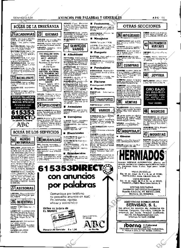 ABC SEVILLA 01-05-1988 página 105