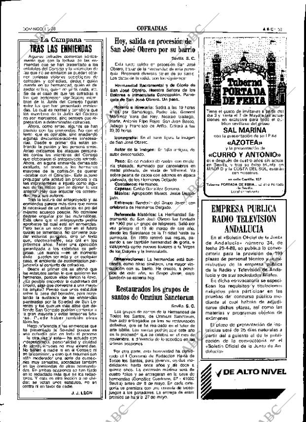 ABC SEVILLA 01-05-1988 página 53