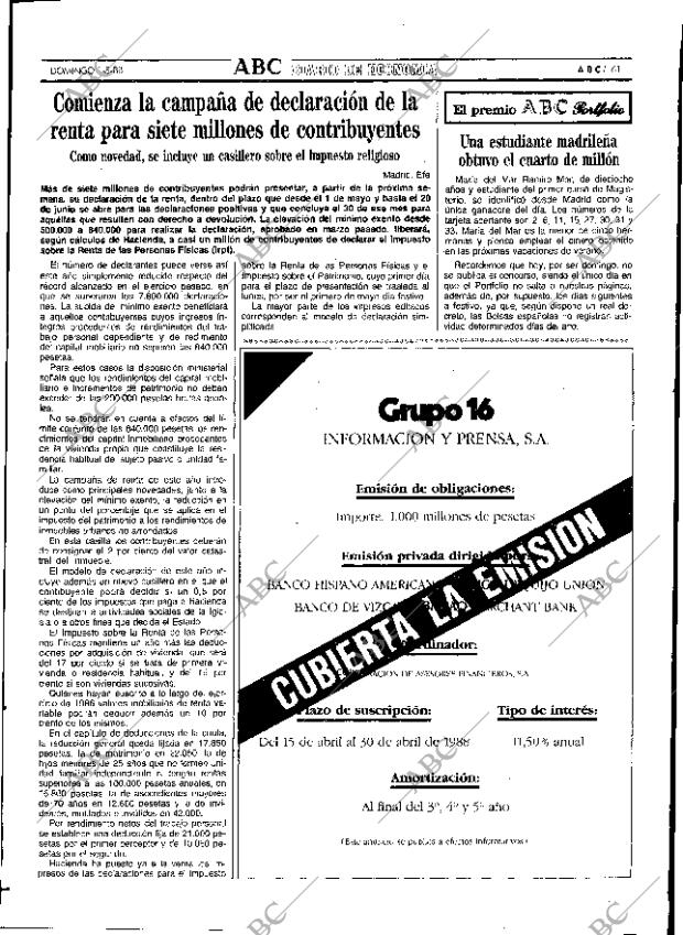 ABC SEVILLA 01-05-1988 página 61