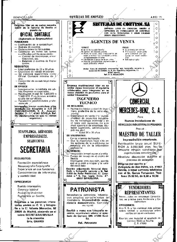 ABC SEVILLA 01-05-1988 página 71