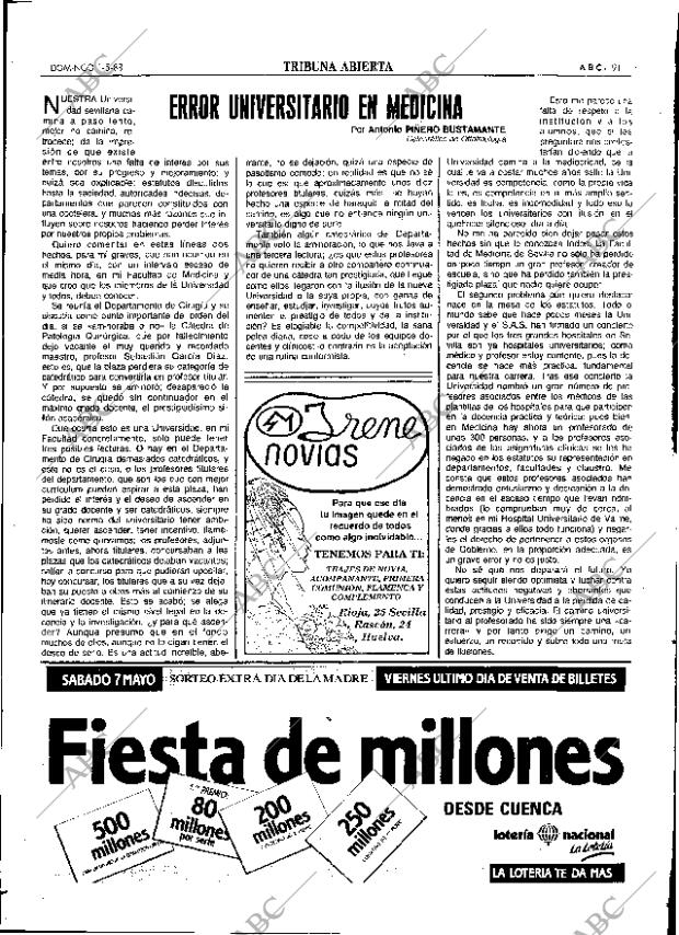 ABC SEVILLA 01-05-1988 página 91