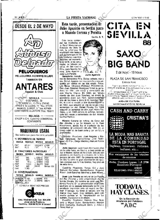 ABC SEVILLA 01-05-1988 página 96