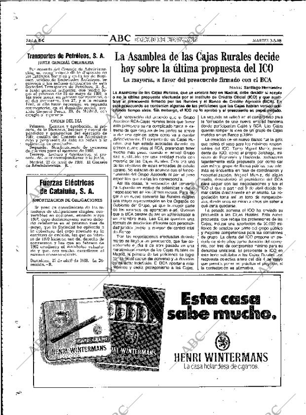 ABC MADRID 03-05-1988 página 74