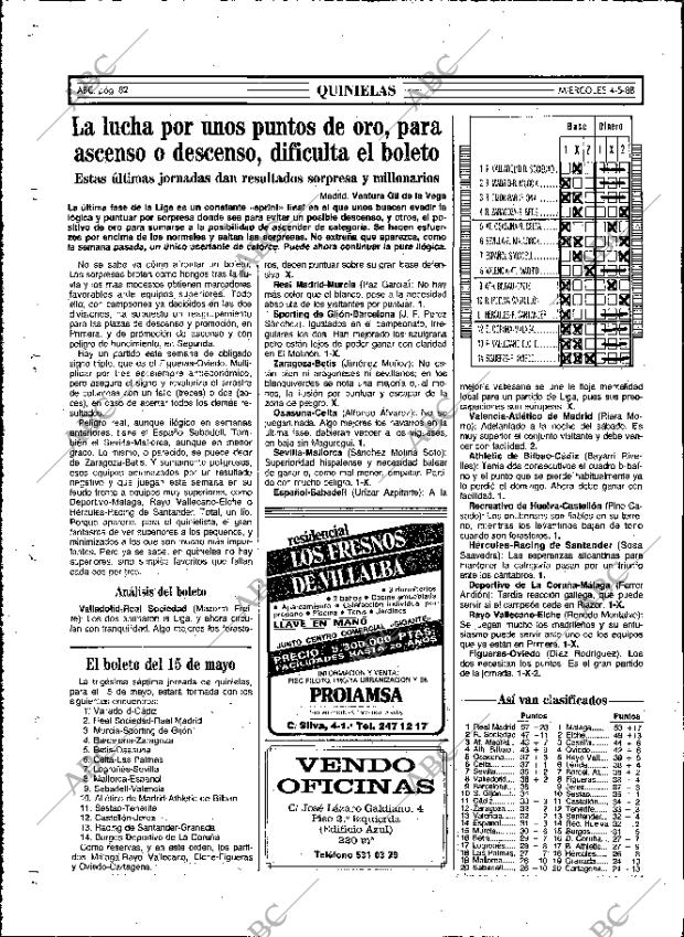 ABC MADRID 04-05-1988 página 82